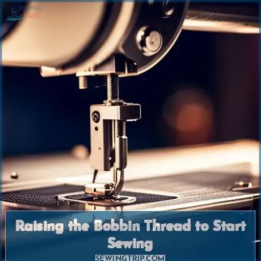 Raising the Bobbin Thread to Start Sewing