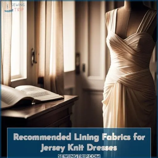 Recommended Lining Fabrics for Jersey Knit Dresses