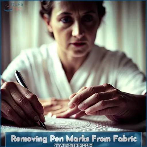 Removing Pen Marks From Fabric