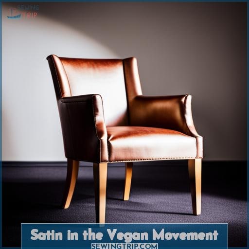 Satin in the Vegan Movement