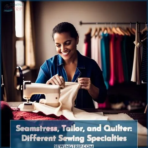 Seamstress, Tailor, and Quilter: Different Sewing Specialties