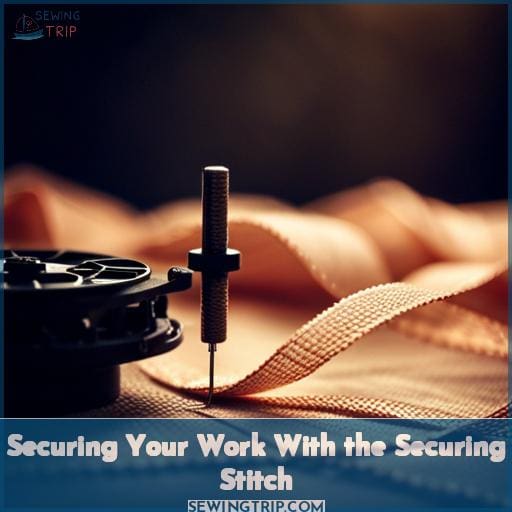 Securing Your Work With the Securing Stitch