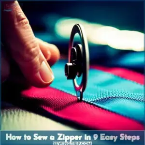 sew a zipper