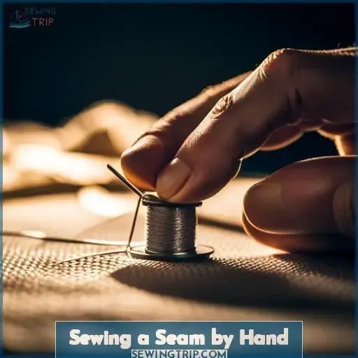 Sewing a Seam by Hand