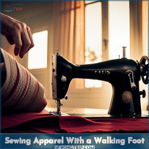 Sewing Apparel With a Walking Foot