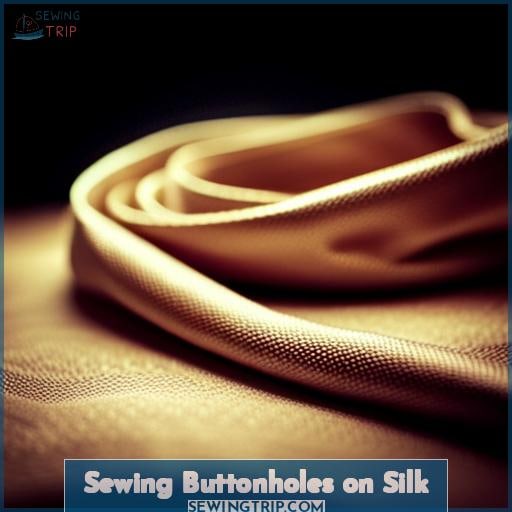 Sewing Buttonholes on Silk