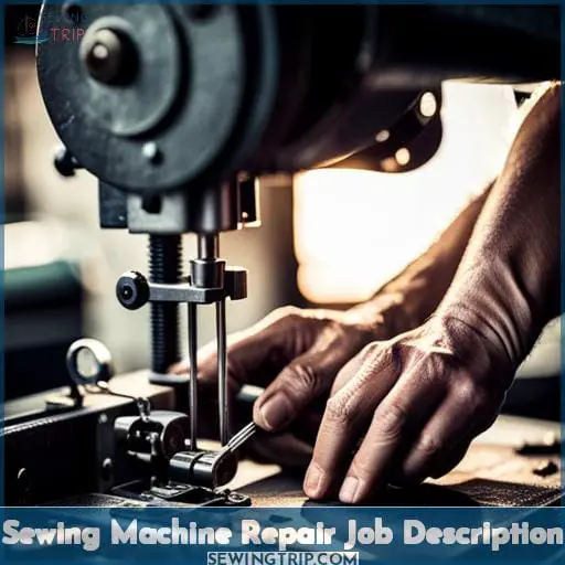Sewing Machine Repair Job Description