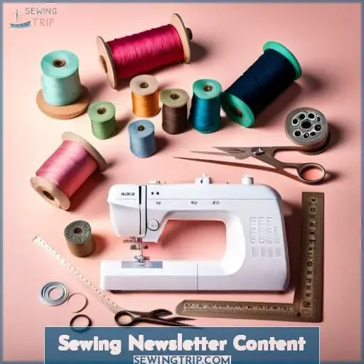 Sewing Newsletter Content