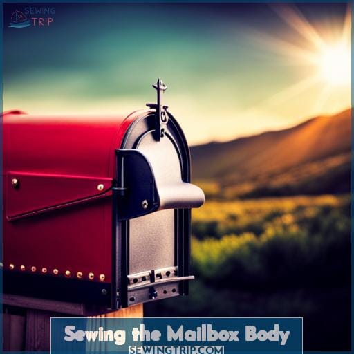 Sewing the Mailbox Body