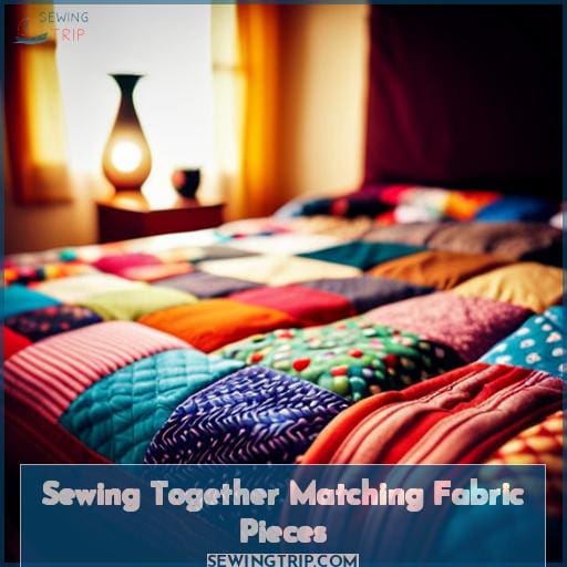 Sewing Together Matching Fabric Pieces