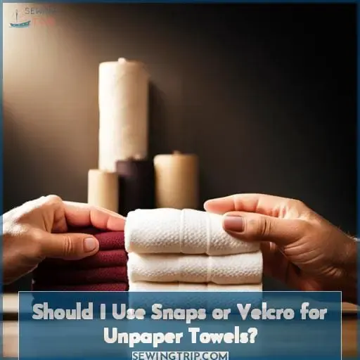 Should I Use Snaps or Velcro for Unpaper Towels