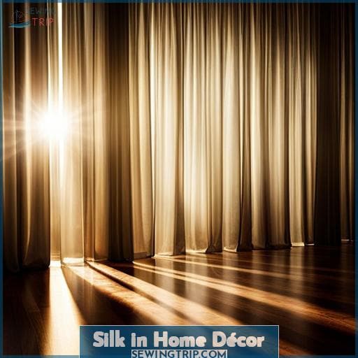 Silk in Home Décor
