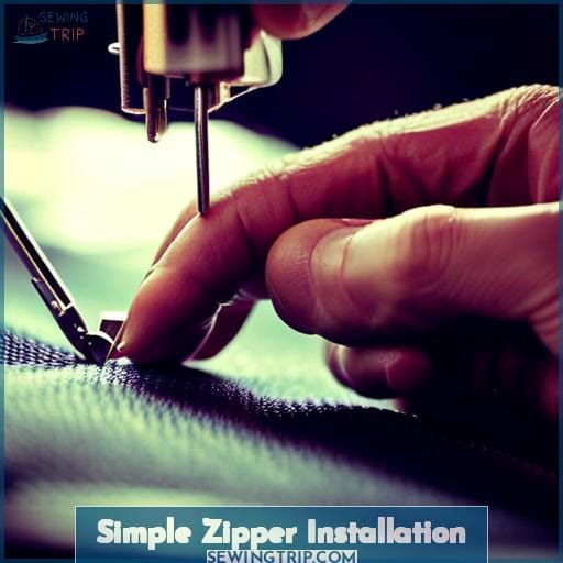 Simple Zipper Installation