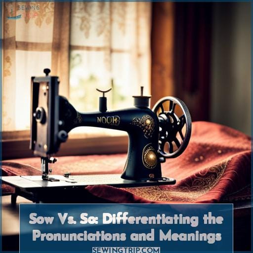 Sow Vs. So: Differentiating the Pronunciations and Meanings