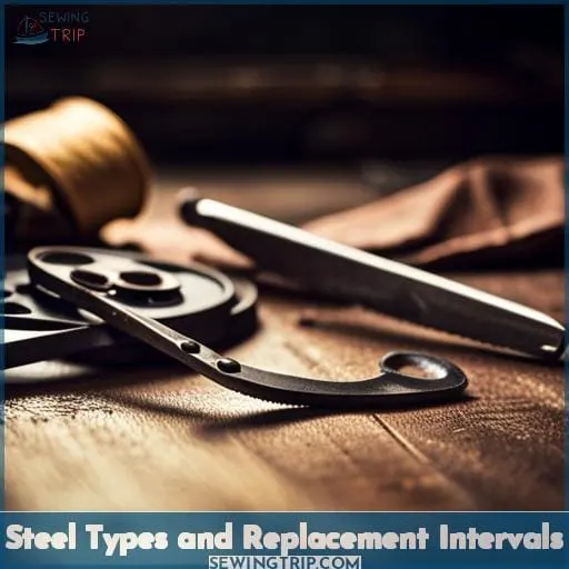 Steel Types and Replacement Intervals