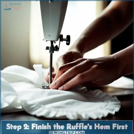 Step 2: Finish the Ruffle