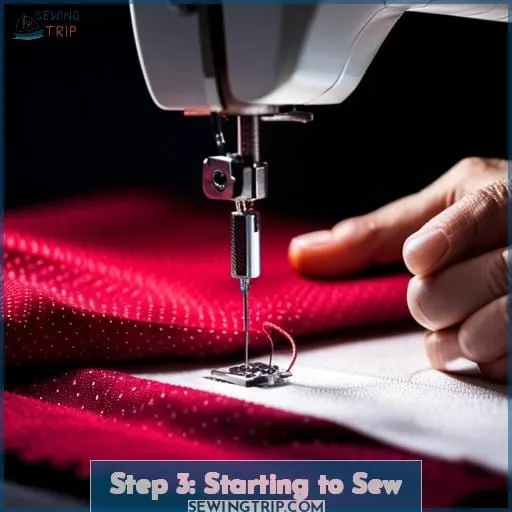 Step 3: Starting to Sew