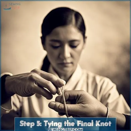 Step 5: Tying the Final Knot