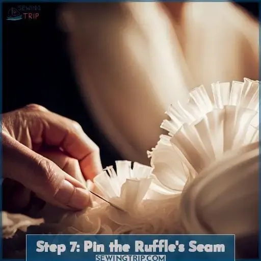 Step 7: Pin the Ruffle