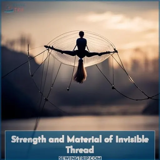 Strength and Material of Invisible Thread