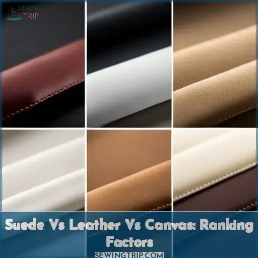 Suede Vs Leather Vs Canvas: Ranking Factors