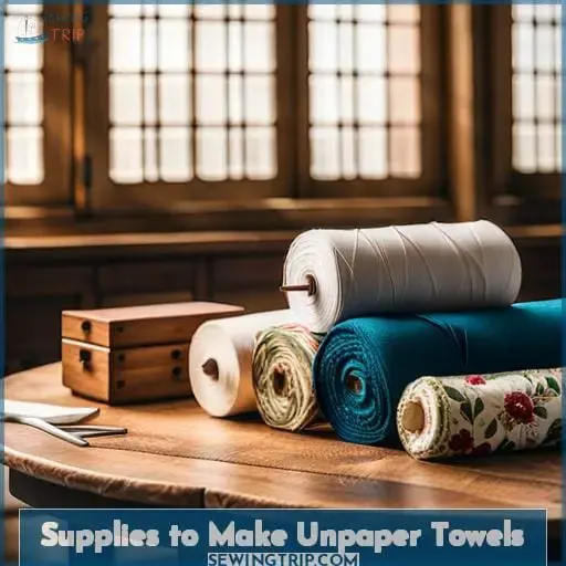 Supplies to Make Unpaper Towels