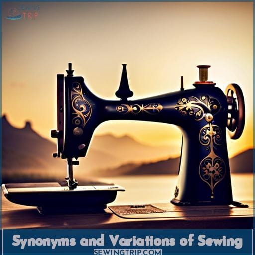 Synonyms and Variations of Sewing