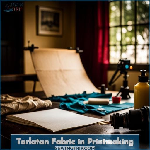 Tarlatan Fabric in Printmaking