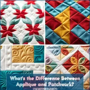 the difference applique patchwork