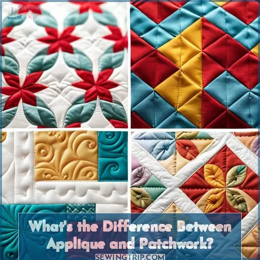 the difference applique patchwork