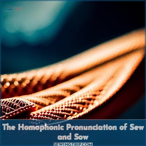 The Homophonic Pronunciation of Sew and Sow