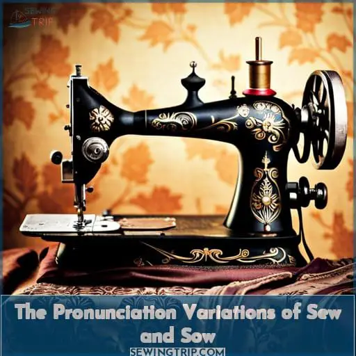 The Pronunciation Variations of Sew and Sow