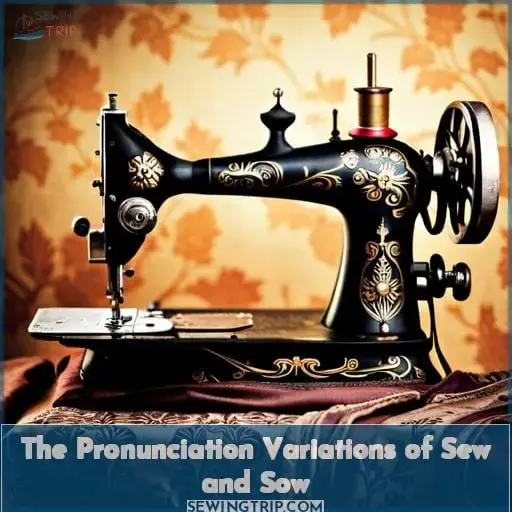 The Pronunciation Variations of Sew and Sow