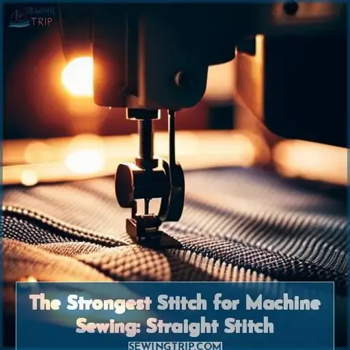 The Strongest Stitch for Machine Sewing: Straight Stitch