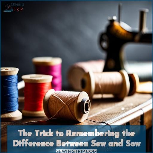 The Trick to Remembering the Difference Between Sew and Sow