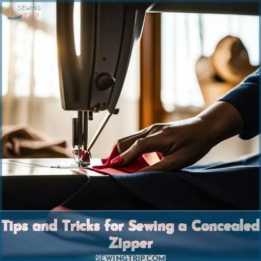 Tips and Tricks for Sewing a Concealed Zipper