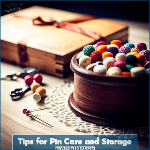 Tips for Pin Care and Storage