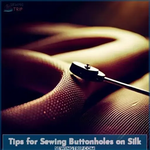Tips for Sewing Buttonholes on Silk