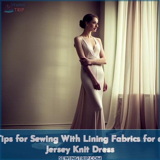 Tips for Sewing With Lining Fabrics for a Jersey Knit Dress