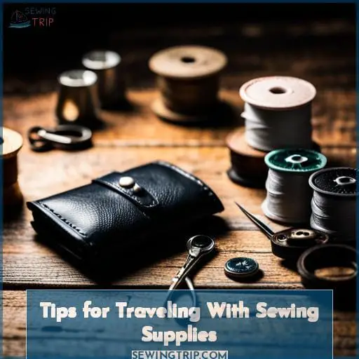 Tips for Traveling With Sewing Supplies