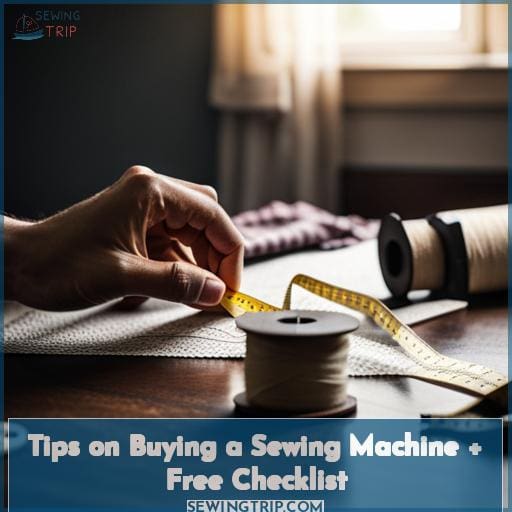 Tips on Buying a Sewing Machine + Free Checklist