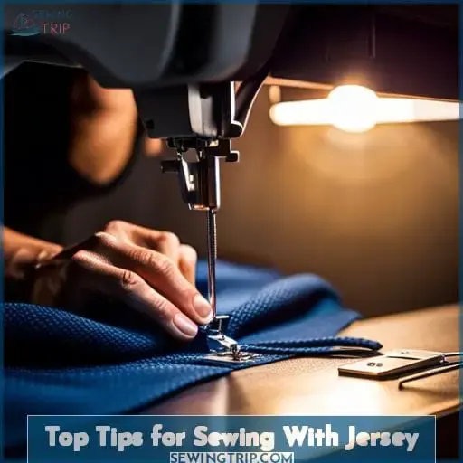 How to Sew Stretchy Jersey Fabric on a Home Sewing Machine