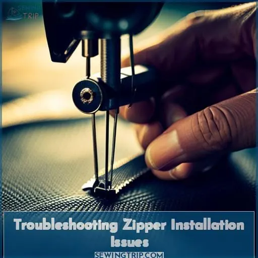 Troubleshooting Zipper Installation Issues