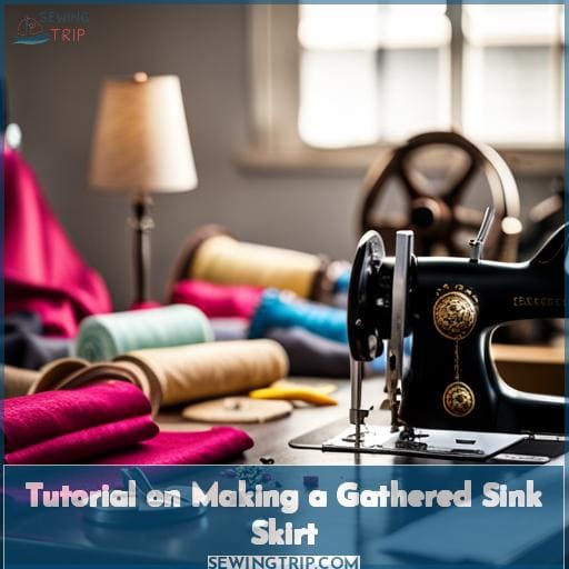 Tutorial on Making a Gathered Sink Skirt