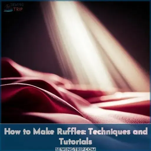 tutorialshow to make ruffles