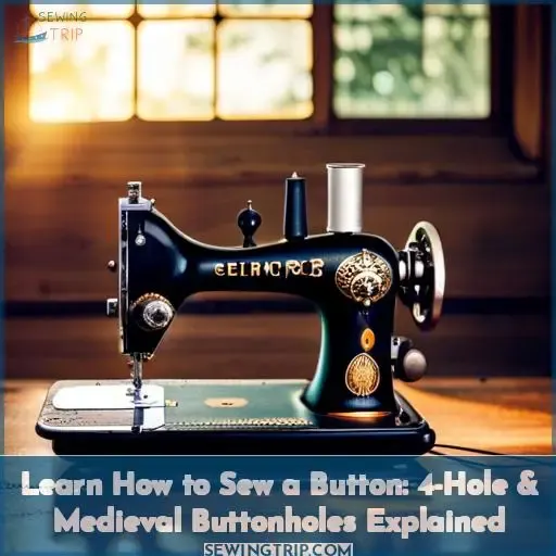 Learn How to Sew a Button 4Hole & Medieval Buttonholes Explained