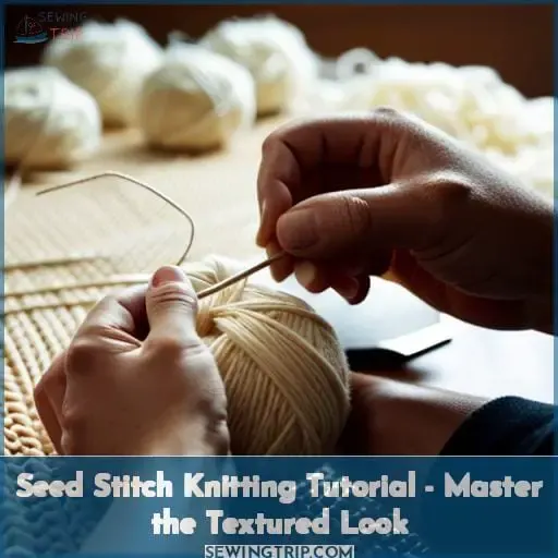 tutorialsseed stitch knitting