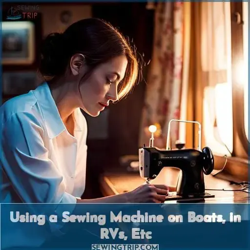 Using a Sewing Machine on Boats, in RVs, Etc