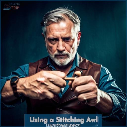 Using a Stitching Awl
