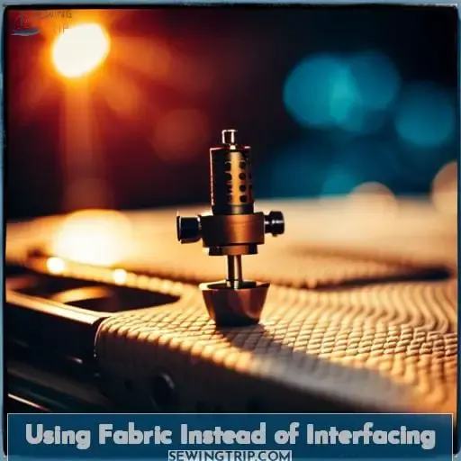 Using Fabric Instead of Interfacing